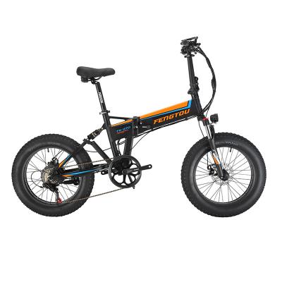 China FENGTOU aluminum alloy folding electric bicycle 20inch lithium battery bicycle750W electric tire electric motor 48V 10.4AH wholesale for sale