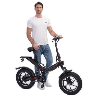 China Aluminum Alloy Chinese EU Warehouse 48V 500W 15Ah 16inch Folding Electric Bike Fat Tire Men's Women's Electric Bike City Folding Electric Bike for sale