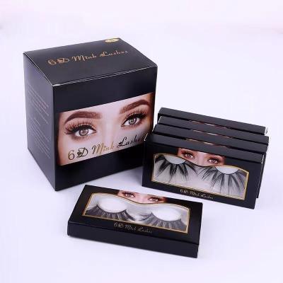 China HOT 6D 25mm Three-Dimensional Messy Cross Cross Mink Fur Fake Eyelashes from Crisscross BAOYANG 2021 for sale