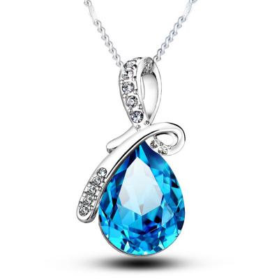 China Korea Japan style and South Korea fashion accessories hot angel tears drop jewelry necklace crystal pendant wholesale for sale