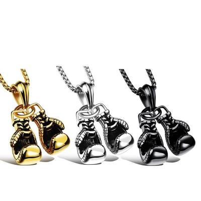 China Hot Europe Men's Charm Jewelry Boxing Necklace Pendants Deals In Europe And America Jewelry for sale