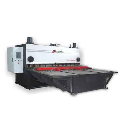 China Building Material Stores CNC Sheet Metal Machine High Accuracy Automatic Feeding Table Hydraulic Shearing Machine for sale