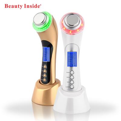 China Face Lift Personal Care LED Therapy High Frequency Ultrasonic 5 Ion In 1 Multifunctional Beauty Device In Stock for sale