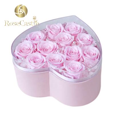 China Fashional Yunnan 2019 New Sale Well Acrylic Gift Box Preserved Roses for sale