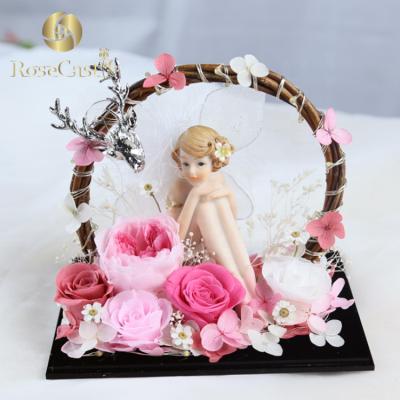 China Fashional 2019 New HOT SALE Acrylic Gift Box Preserved Roses Box for sale