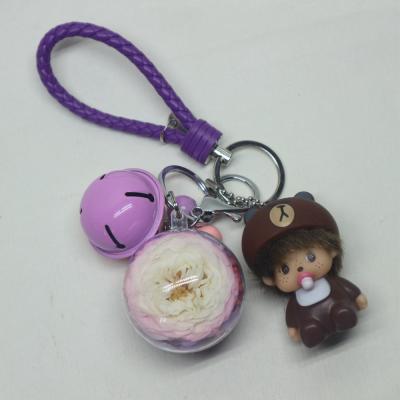 China 2019 Cartoon Rose KeyChain Preserved Practical Classic for sale