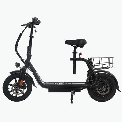 China Carbon steel 14inch 36v 350w city electric scooter with lithium battery for sale