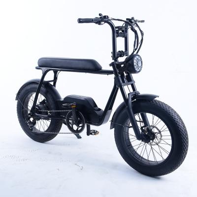 China 2021 Carbon Steel Long Seat 48V 15Ah Super-73 Electric Bicycle 750W Bafang Electric Bike Motor With Disc Brake for sale