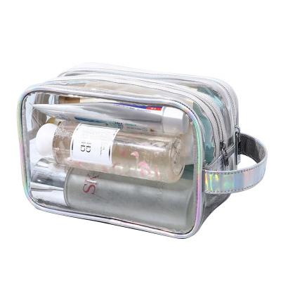 China PVC Clear Toiletry Bag Zipper Pouch Travel Cosmetic Bag for sale