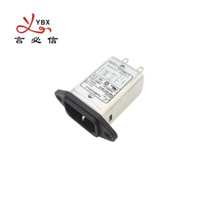 China Yanbixin Low Pass Manufacturing High Efficiency 16A IEC Inlet Power Line Noise EMI Filter For Household Equipment for sale