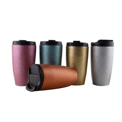 China Sustainable Double Wall Stainless Steel Coffee Mug With Silicone Sleeve And Lid for sale