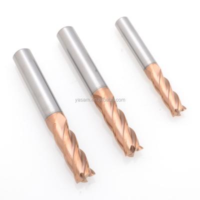 China SLONS S100 Carbide For Steel Under 55HRC 5mm 6mm Milling Cutter Solid Tungsten Carbide End Mill for sale