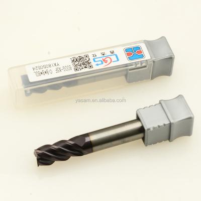 China Tungsten Cobalt Alloy CGS XSF 8X8X60L High Yield Carbide End Mills For Stainless Steel SUS304 316 NAK80 for sale