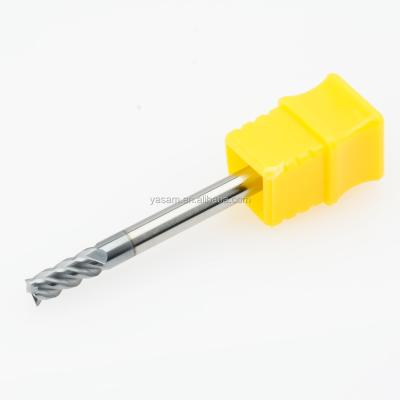 China Single Carbide 4X4X50L Tungsten Carbide Tools Milling Cutter For 60HRC Steel for sale