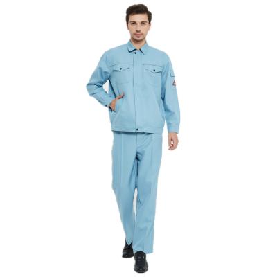 China Two Piece Acid Resistant Anti-Static Work Uniform Anti Alkali 6017 Chemical Safety Clothing for sale