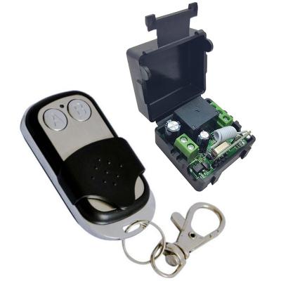 China Durable universal wireless remote control switch dc12v 10a 433mhz 1 ch wireless remote control transmitter for sale