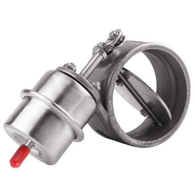 China Durable 2.5in 63mm Car Exhaust Control Valve Boost Vacuum Activated Exhaust Cutout / Wastegate Vent Outlet Fit For Silver E30 for sale