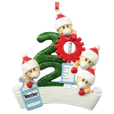 China Christmas Tree Ornaments Snowman 2021 DIY Family Name Doll Script Christmas Tree Hanging Christmas Hanging Ornaments Christmas Decorations For Home for sale