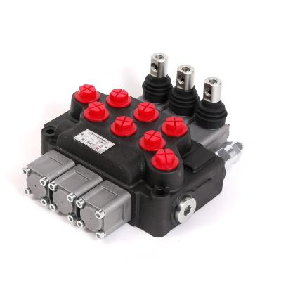 China Compact structure Puyuan Wholesale DCV40 40L/min 3 Spools Hydraulic Multiple Directional Control Valve for Wrecker Truck for sale