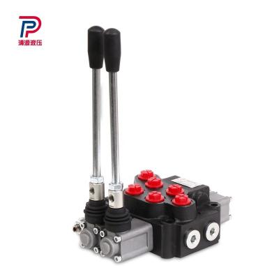 China Compact structure Hydraulique Pour Camion Malaxeur Neuf 2 Spool Hydraulic Monoblock Directional Valve for sale