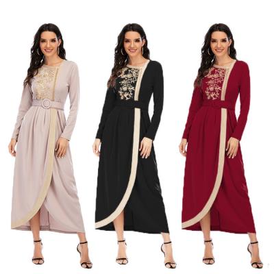 China Feel Wholesale Price Modest Islamic Clothing Solid Color Sleeve Women Abaya Long Sleeve Comfortable Simple Wide Muslim Dress Islamic Fancy Party Evening Muslim for sale