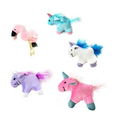 China Wholesale Viable Cute Happy Soft Training Cat Pet Toys For Unicorn Plush Catnip for sale