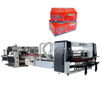 China High Level Automatic High Speed ​​Corrugated Cardboard Paper Sticky Cardboard Folding Making Machine for sale