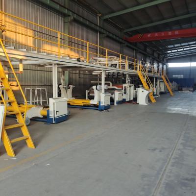 China Hotels Steam Heat System Corrugated Cardboard Line 5 Ply Corrugated Cardboard Production Line en venta