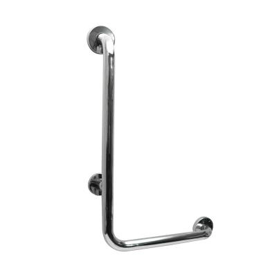 China Elderly Factory Price Stainless Steel Shower Bath Toilet Safety Grab Handle Modern L Shaped Support for sale