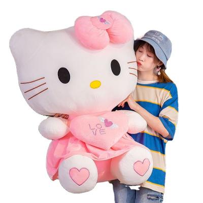 China New factory direct wholesale premium KT cat doll plush toy Cocos plush toy Cocos cute plush cat doll hug shop cute stuffed on the bed plush toy for sale