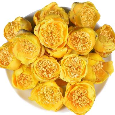 China New Camellia 2021 dry blooming flower high quality golden yellow noble tea healthy tea for sale