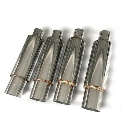 China Factory Wholesale Price HKS Stainless Steel Packing Round Exhaust Muffler for sale