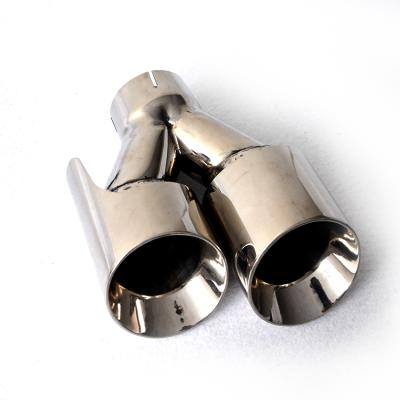 China Dual Dual Exhaust Tips Stainless / Titanium Alloy Pipes Stainless Steel for sale