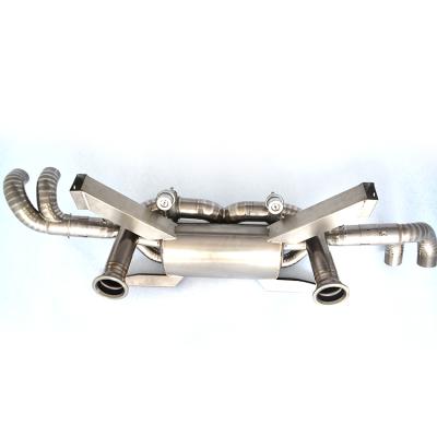 China spec. Stainless Steel Lamborghini Gallardo 04-08 F1 Pipe Right Exhaust Catback With Valves for sale