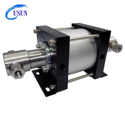 China USUN Regulator Model: 16:1 XT16 Pressure RATO 100-120 Bar Output Double Acting Haskel Pneumatic Fluid Pump for sale