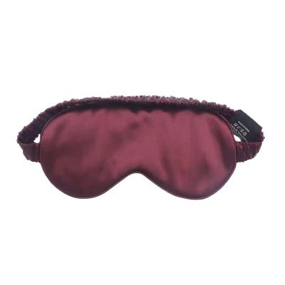 China New Style Travel Light Silk Sleep Pad Eye Patch Pure Shade Mulberry Silk Blindfold For Nap for sale