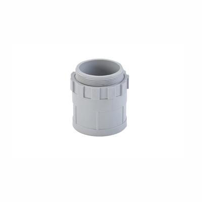 China PVC Electrical Adapter C/W Lock Rings Conduit Conversion Fittings for sale