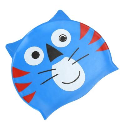 China Cartoon Breathable Printed Ear Protectors With Waterproof Swimming Cap For Kids for sale