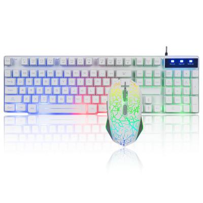 China For Home Office Waterproof 104Keys Backlight Gaming RGB Keyboard And Mouse Set for sale