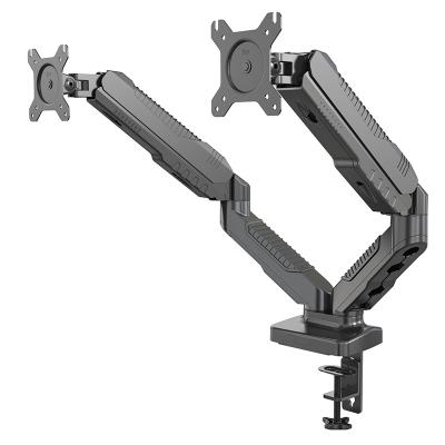 China Economical Holde Ameely Dual V-Mount Desk Mount Monitor Shock Absorber Monitor Desk Mounts For Computer Monitor VM-GC24 for sale