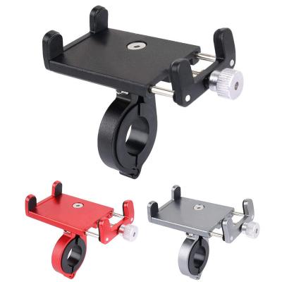 China Ameely lightweight for 3.5-6.5 inch mobile phone aluminum alloy bicycle mobile phone outdoor holder for sale