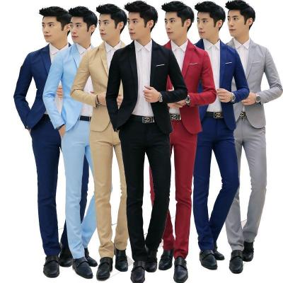 China Wholesale Men's Anti-wrinkle Slim Blazer Men's Korean Formal Business Casual Suit Suits for sale