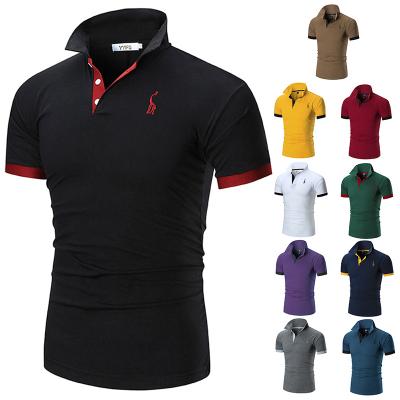 China 2022 Wholesale High Quality Plain Anti-wrinkle Leisure Golf Shirt For Men Cropped Shirt for sale