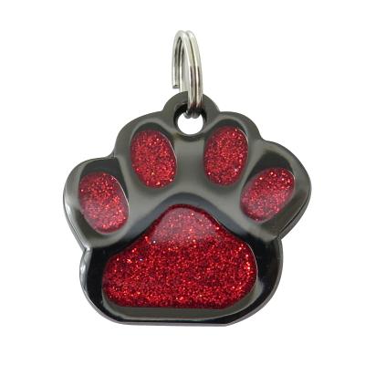 China Personalized High Quality Custom Glitter Printed Engraved Custom Dog Tags Luxury Dog Pet ID Tag for sale