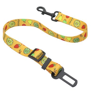 China Hot Sale Custom Adjustable Cat Car Seat Belt Safety Dog Leads Vehicle Seat Belt for sale