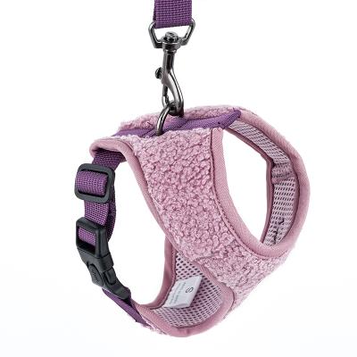 China Wholesale Fashion Plush Dog Harness Winter Proof Padded Warm Escape Vest For Dog for sale