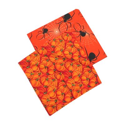 China Reversible Halloween Fashion Triangle Dog Bandanas Pet Viable Cozy Bibs Reversible Dog Scarf for sale