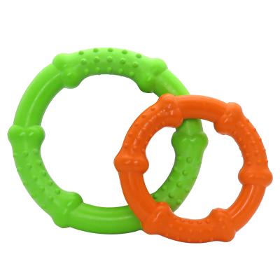 China Viable Interactive Outdoor Flight Ring Disc Eco Friendly Pet Cat Toys Funny Dog Fitness Toys for sale