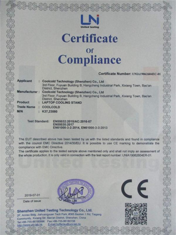 CE - Coolcold Technology (Shenzhen) Co., Ltd.