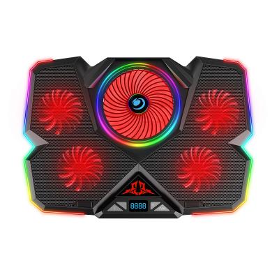 China Up To 17inch RGB Laptop Cooler Led Cooler Cooler Laptop Screen Gaming Laptop Pad 12 Kinds Of RGB Cooling for sale